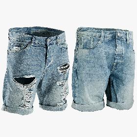Men's Jean Shorts Collection 1 3D model